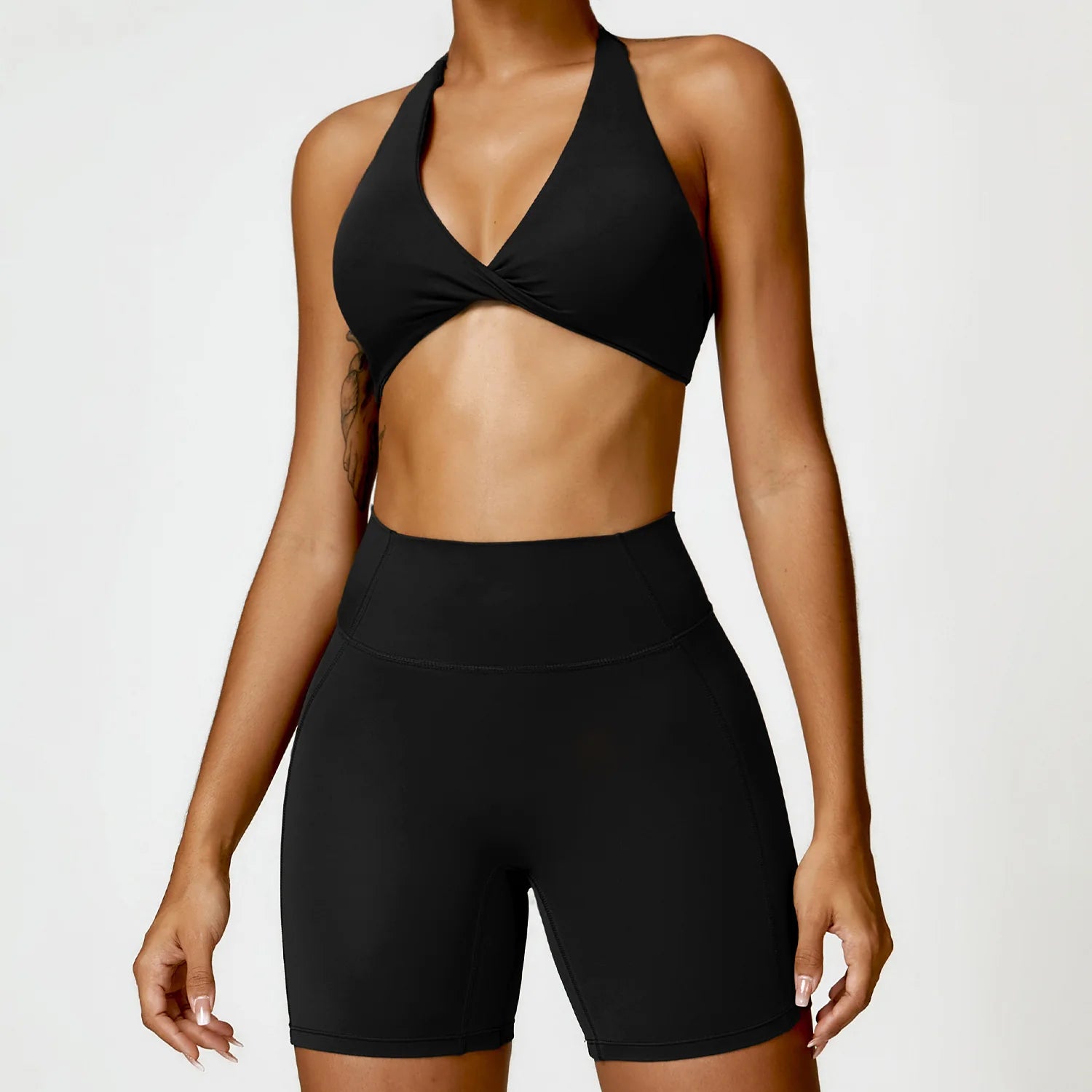 Conjunto Top Push Up e Shorts Modern Basic Up