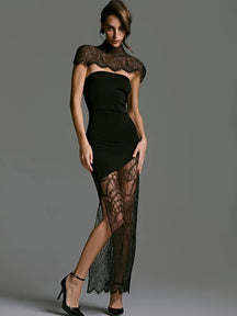 Vestido Rendado Preto Modern Julie