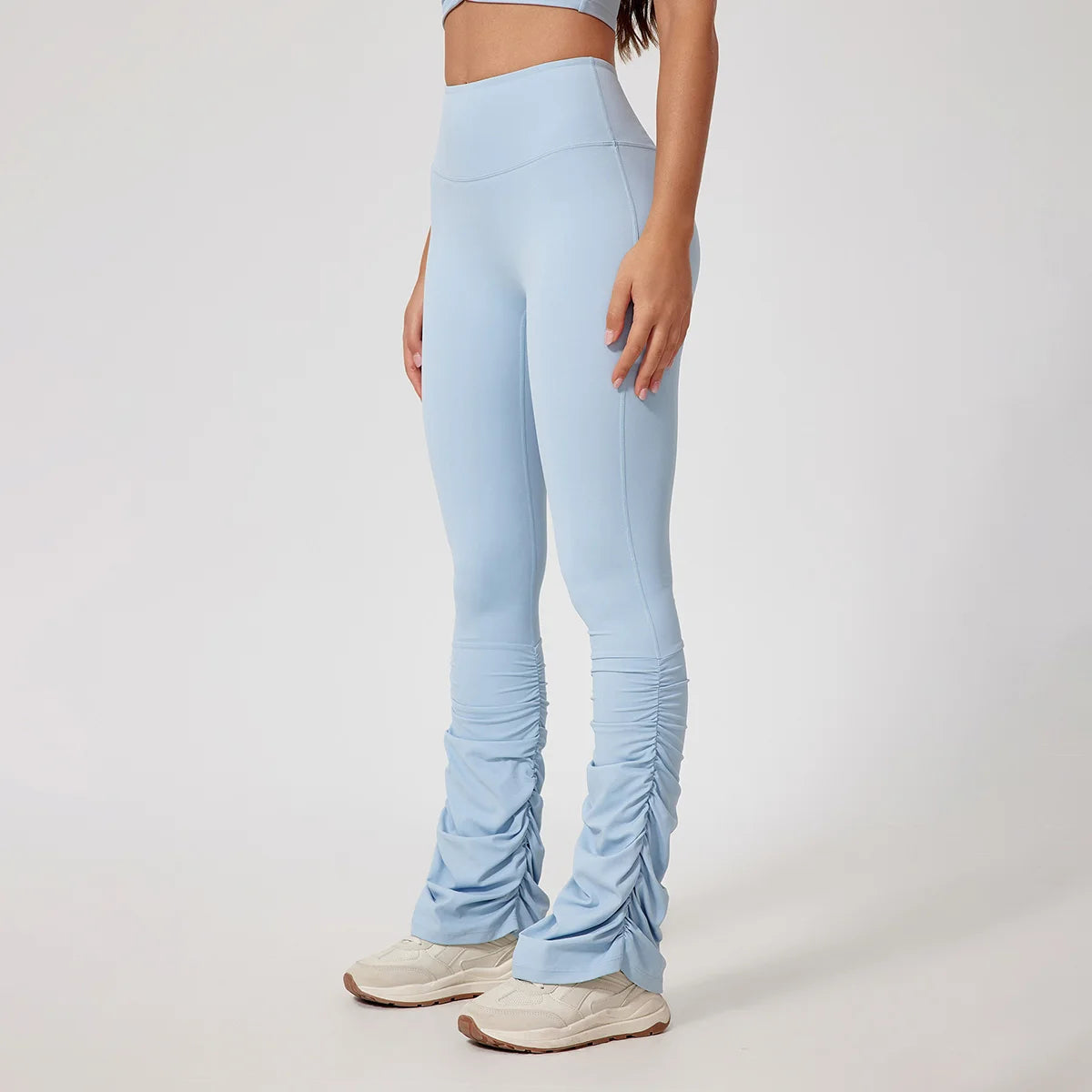 Top Cropped e Calça Flare Modeladora Efeito Push Up Modern Motion