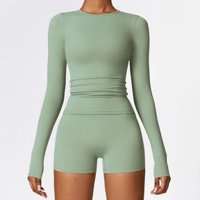 Blusa Manga Longa Esportiva Modern Crop