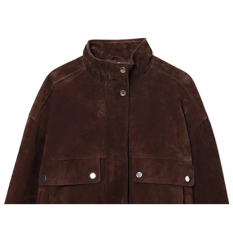 Jaqueta Suede Feminina Modern Évora