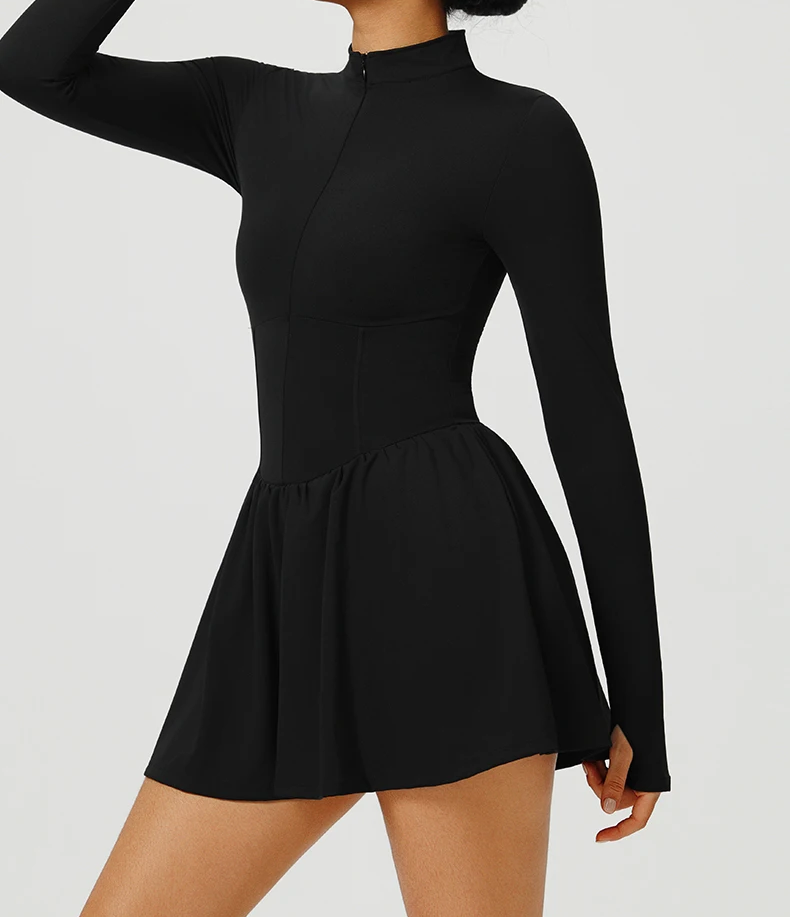 Vestido Esportivo Manga Longa Modelador Modern Female