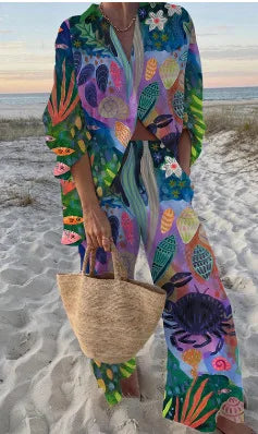 Conjunto Praiano Camisa e Calça Modern Kali