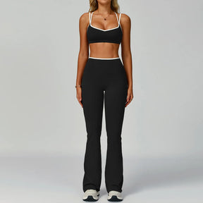 Conjunto Top Push Up e Calça Flare Modern Jholie