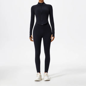 Conjunto Jaqueta Modeladora e Calça Legging Cós Alto Modern Sports