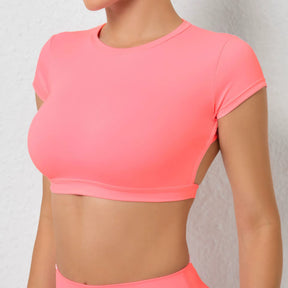 Top Meia Manga Decote nas Costas Modern Curvix