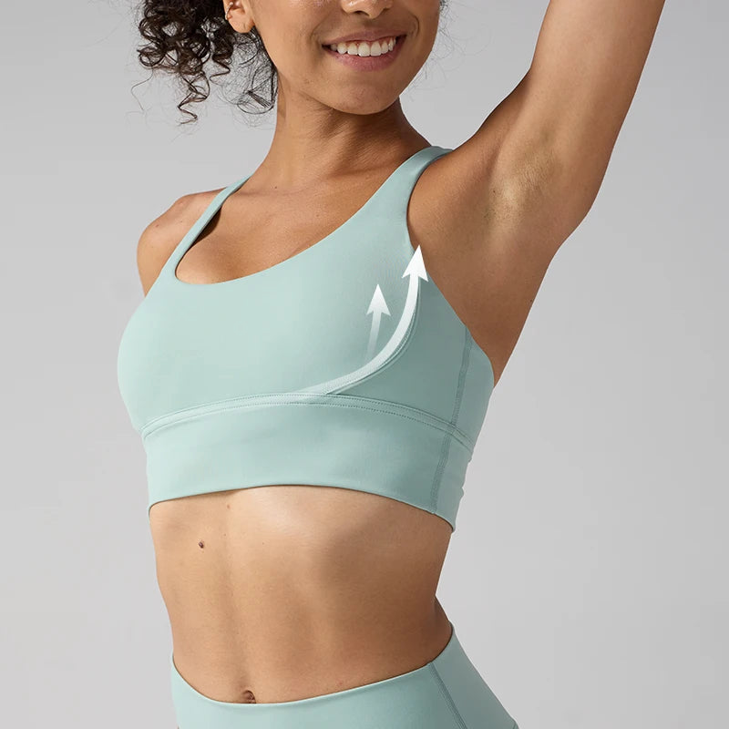 Top Reforçado Costas Cruzado Modern Impact