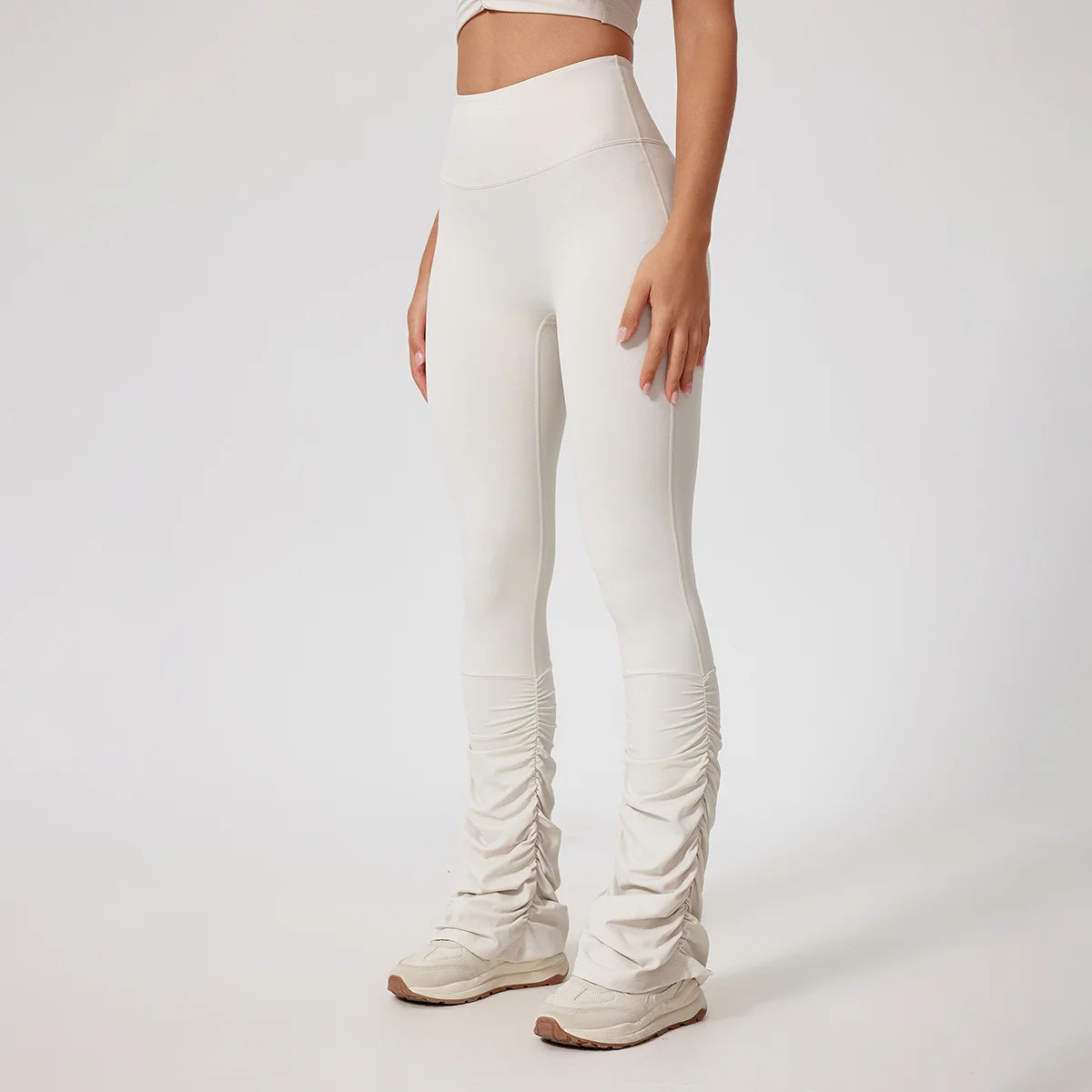 Top Cropped e Calça Flare Modeladora Efeito Push Up Modern Motion