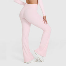 Calça Wide Leg Bailarina Cós Alto Tendência Modern Motion
