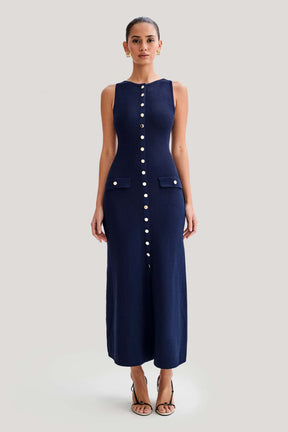 Vestido Midi Tricô Modal Alta Elasticidade Modern Jayne