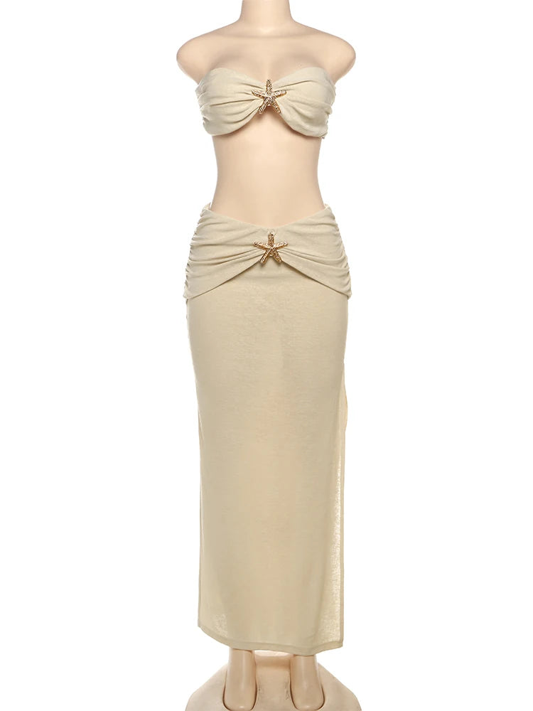 Conjunto Top e Saia Longa Modern Shelly