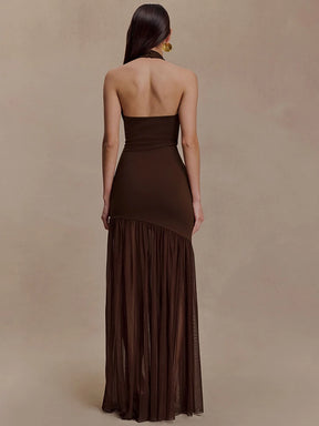 Vestido Longo com Tule Modern Fiorenza