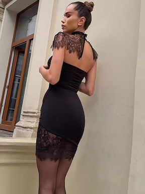 Vestido Rendado Preto Modern Julie