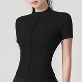 Blusa Meia Manga Esportiva com Zíper Modern Femina