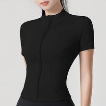 Blusa Meia Manga Esportiva com Zíper Modern Femina