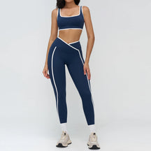 Conjunto Top Push Up com Calça Legging Modeladora Cós V Modern Xtra