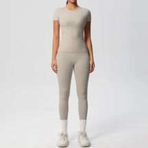 Conjunto Blusa Meia Manga e Calça Legging Modern Basic