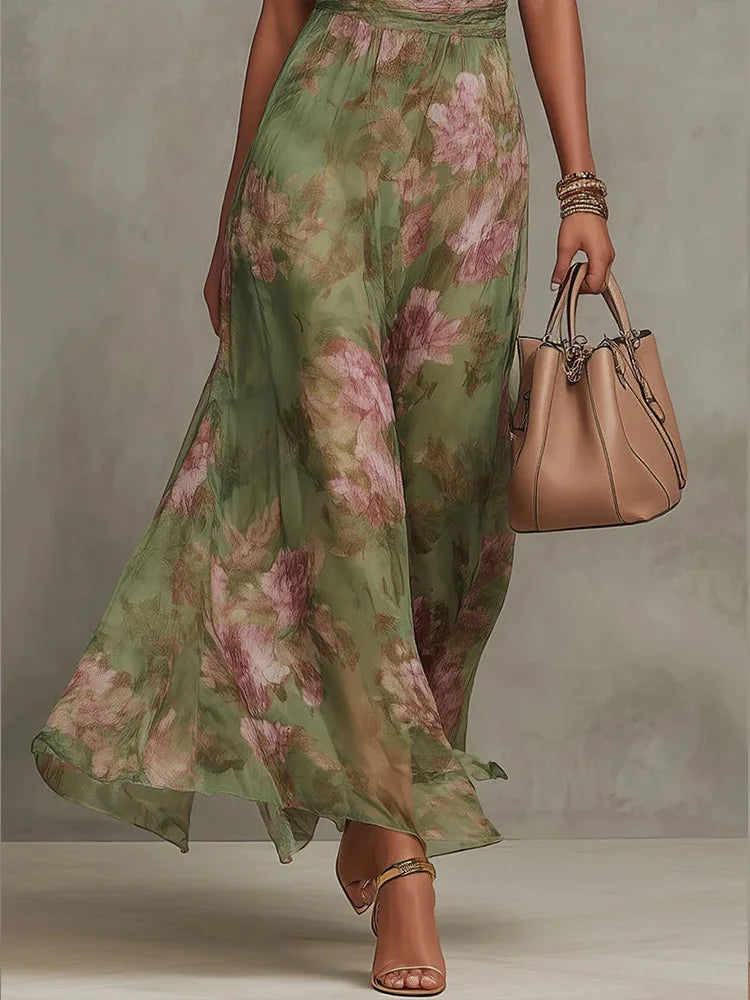 Vestido Midi Halter Elegante Modern Azuria