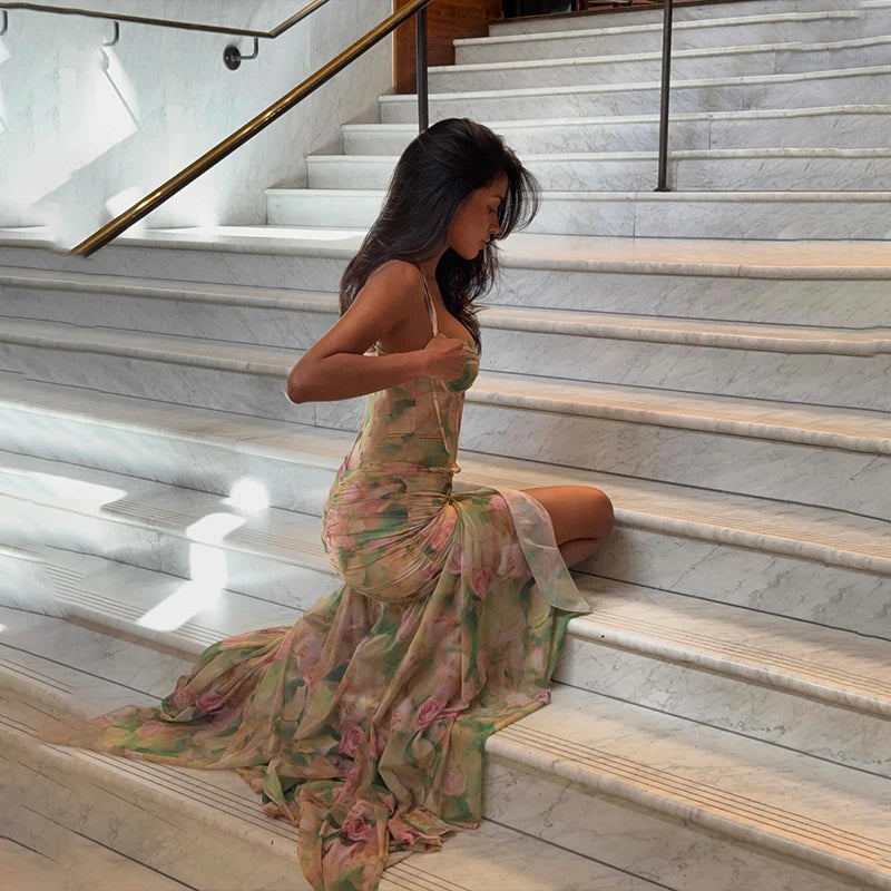 Vestido Longo Floral Modern Jullye