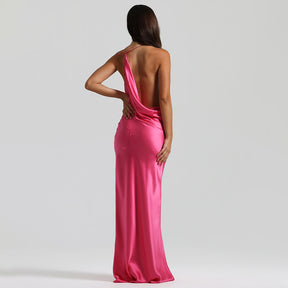 Vestido Longo em Cetim Tianny
