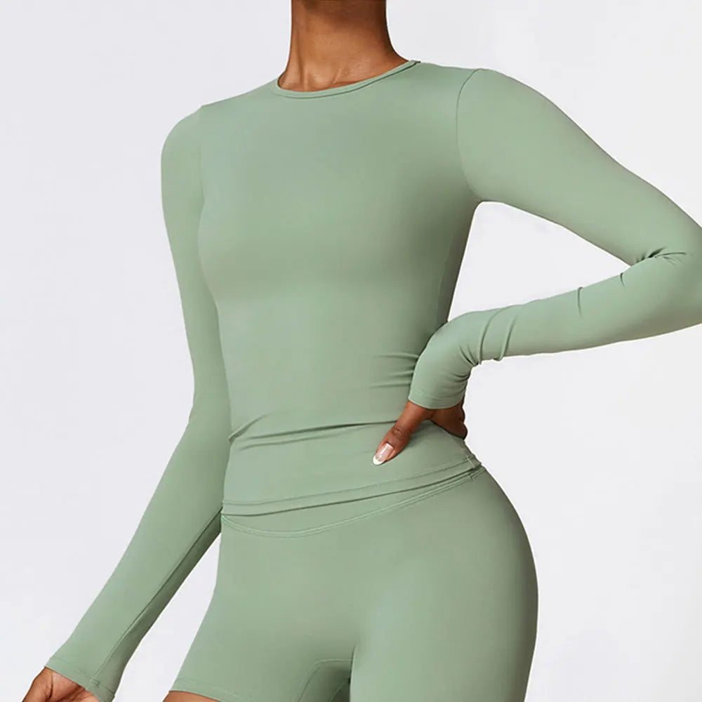Blusa Manga Longa Esportiva Modern Crop