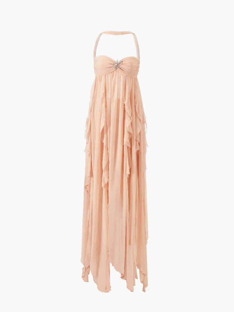 Vestido Com Babados Tendência Modern Ariel