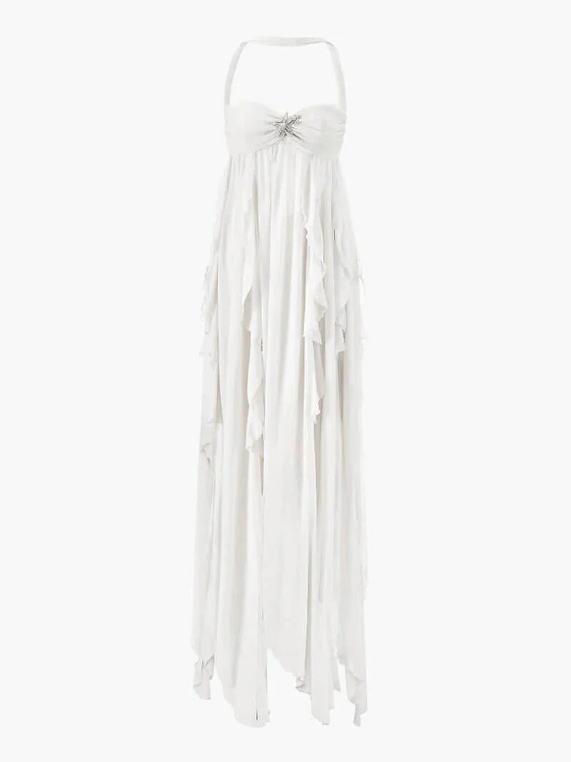 Vestido Com Babados Tendência Modern Ariel