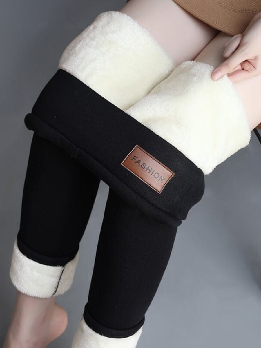 Calça Legging Térmica Forrada Com Lã Polar Confort