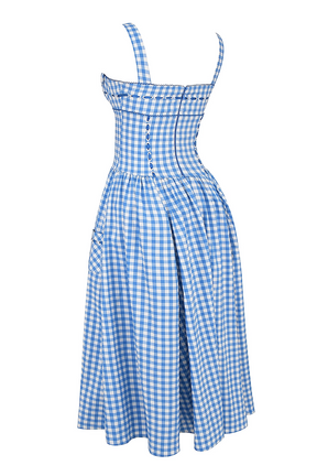 Vestido Midi Xadrez Modern Farm - GOLDEN ERA