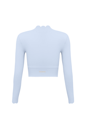 Top Cropped Manga Longa Nuvem - CLOUD GYM