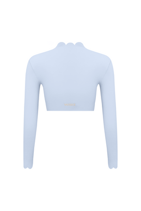 Top Cropped Manga Longa Nuvem - CLOUD GYM