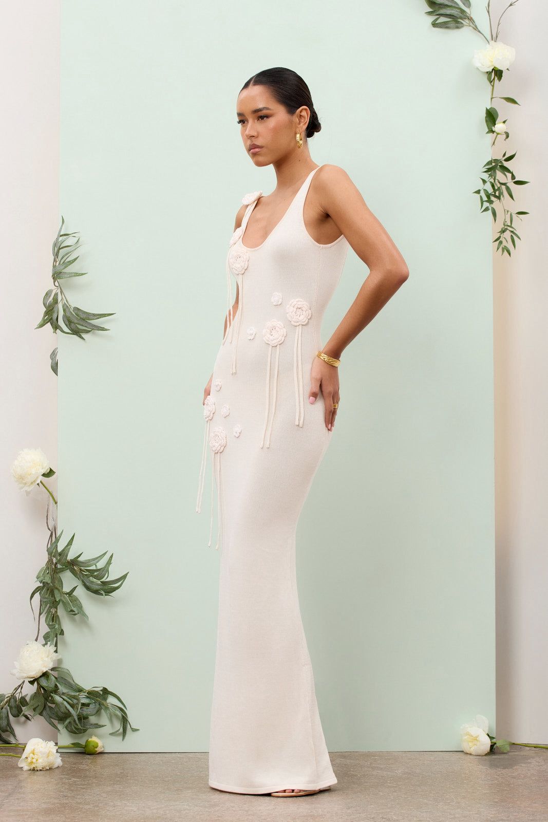 Vestido Longo Bordado Modern Malia