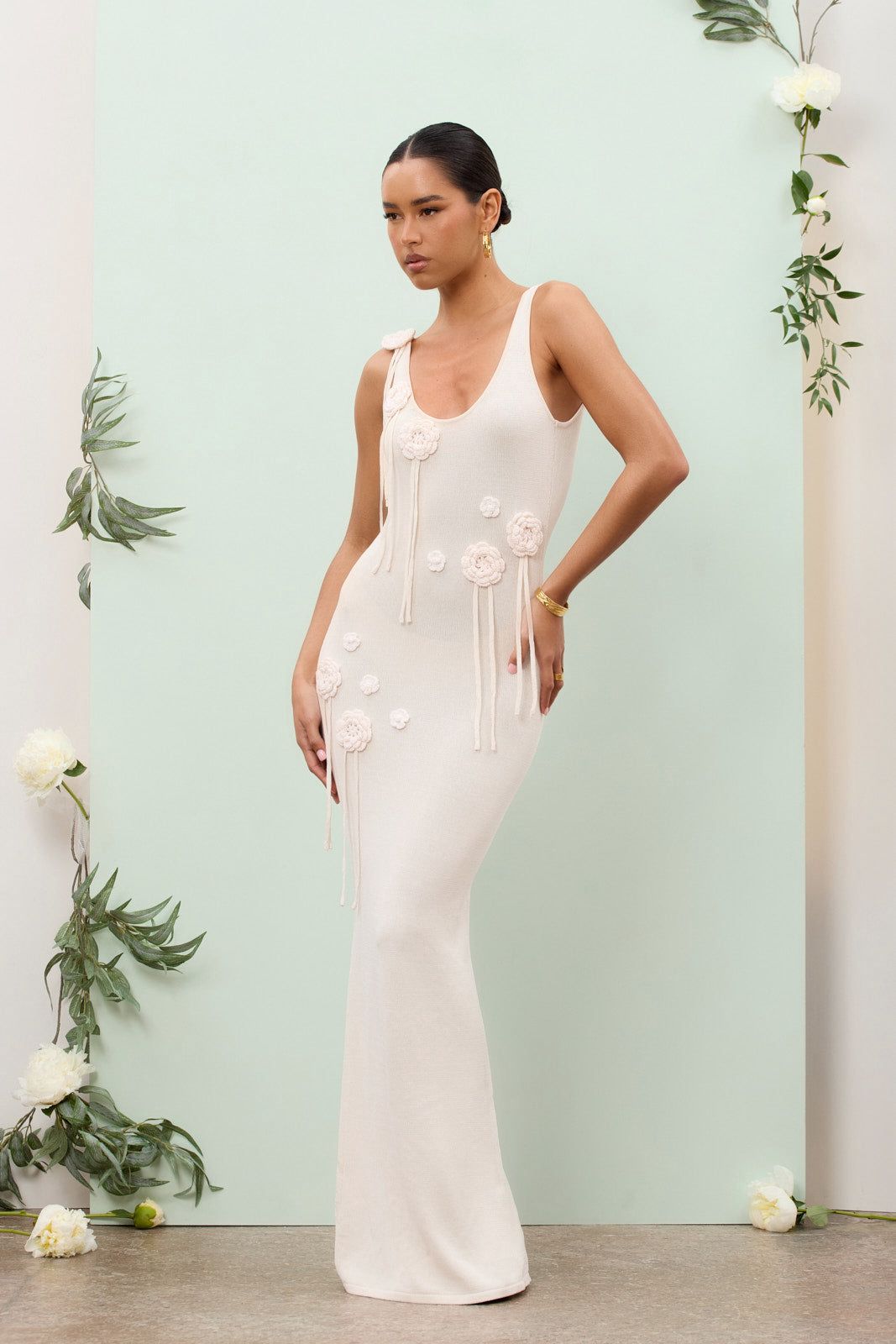 Vestido Longo Bordado Modern Malia