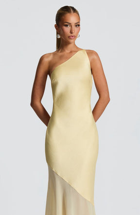 Vestido Longo Cetim Costas Aberta Modern Allure