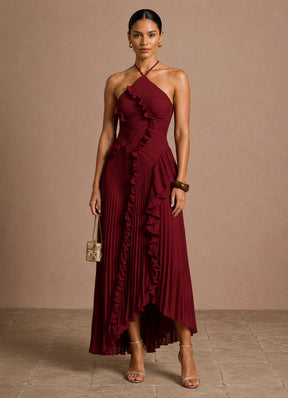 Vestido Assimétrico Tendência Modern Lilac