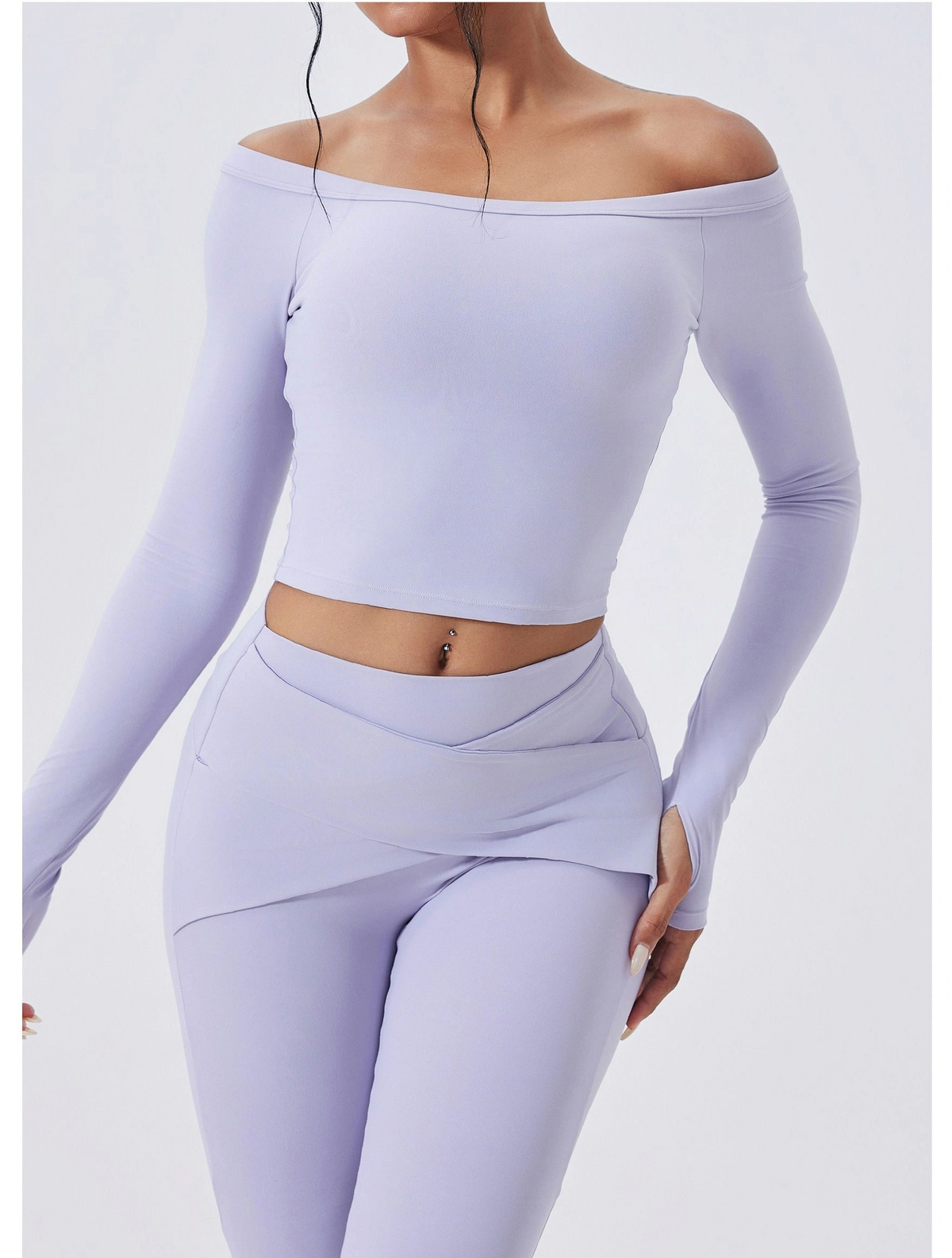 Conjunto Blusa Manga Longa e Calça Flare Modern Confort