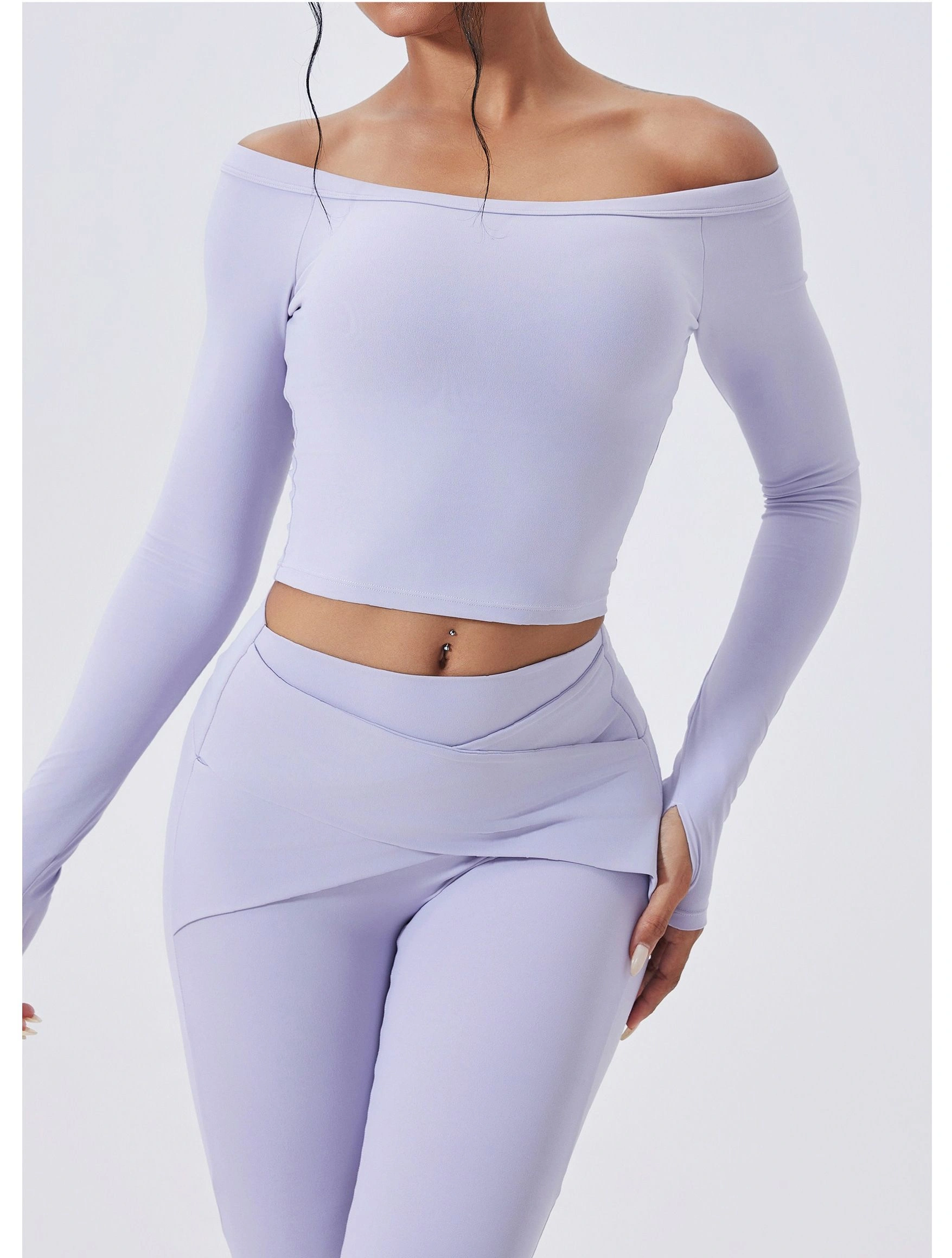 Conjunto Blusa Manga Longa e Calça Flare Modern Confort