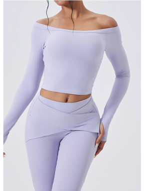 Conjunto Blusa Manga Longa e Calça Flare Modern Confort