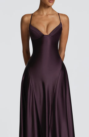 Vestido Longo Alcinha Cetim Diane