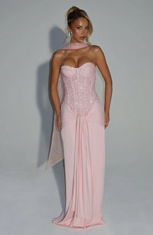 Vestido Longo Corselet de Paetê Modern Dálya