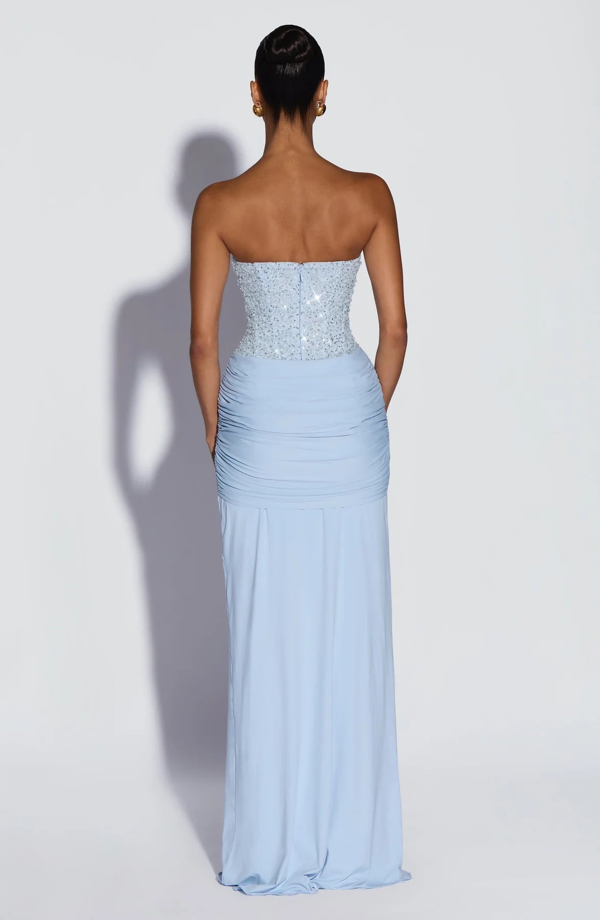Vestido Longo Corselet de Paetê Modern Dálya
