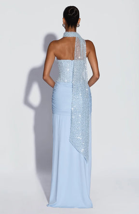 Vestido Longo Corselet de Paetê Modern Dálya