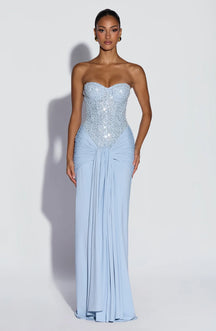 Vestido Longo Corselet de Paetê Modern Dálya