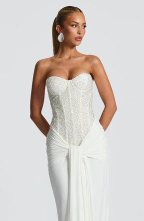 Vestido Longo Corselet de Paetê Modern Dálya