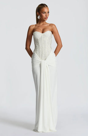 Vestido Longo Corselet de Paetê Modern Dálya