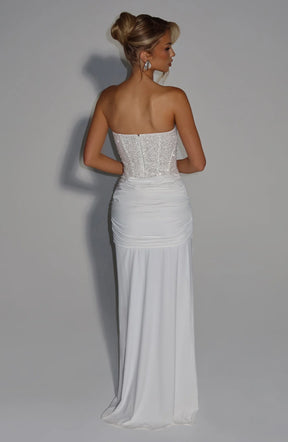 Vestido Longo Corselet de Paetê Modern Dálya