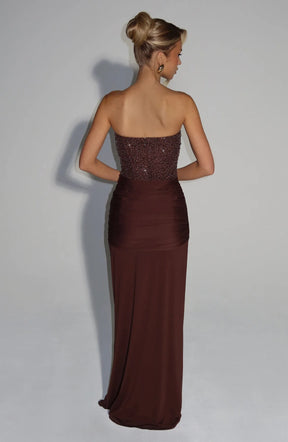 Vestido Longo Corselet de Paetê Modern Dálya