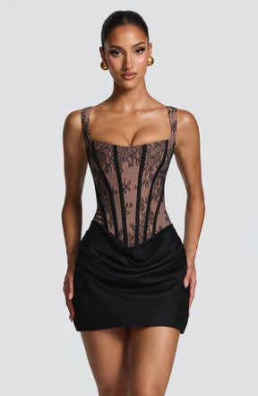 Vestido Curto com Corselet Modern Mia