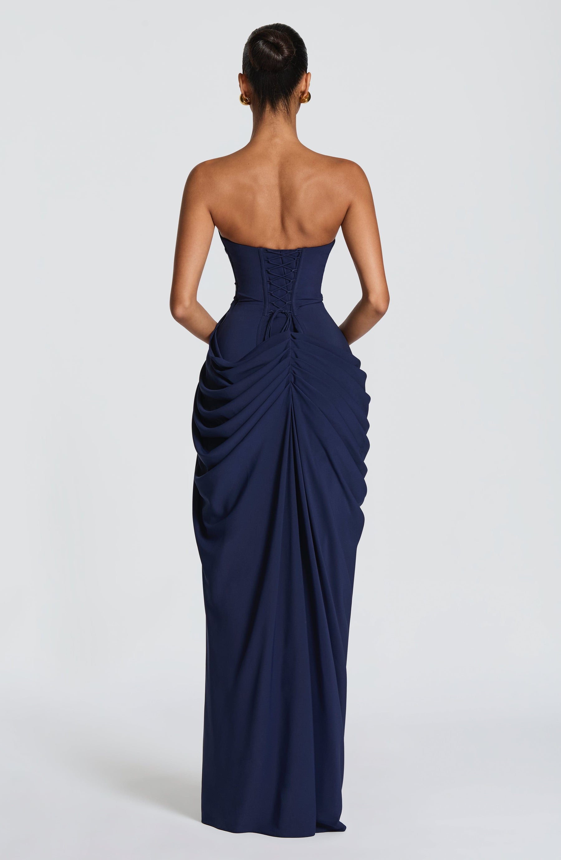 Vestido Longo sem Alças com Fenda Modern Cyra