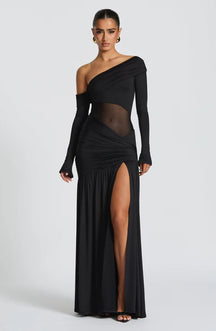 Vestido Longo Manga Comprida Modern Seraphine